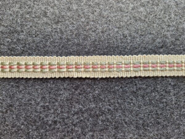 Möbelband Beige/Rosa/Grön 18 mm