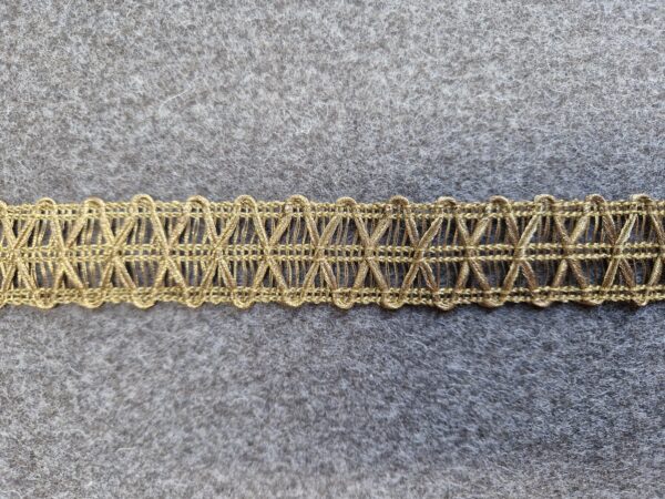 Exklusiva band Metall/Guld 25 mm